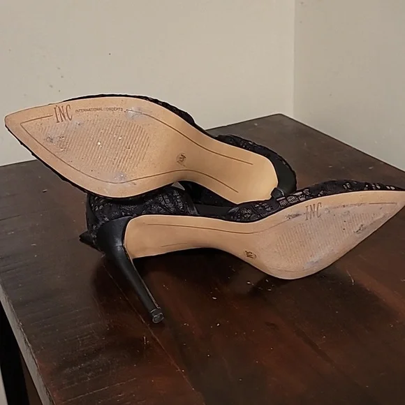 International Concept Black Lace stilettos - Picture 7 of 8